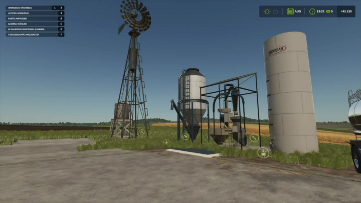 fs25-mods,  ACZ Agro Chemie mod for FS25, featuring silos and equipment in a field setting.