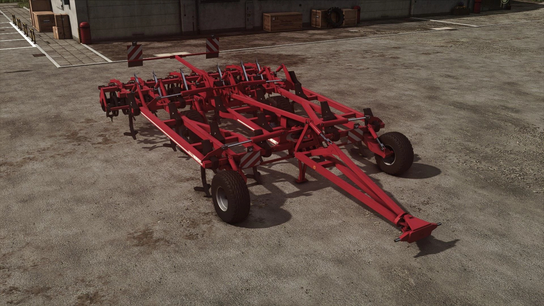 Horsch Terrano 5FM mod for FS25, showcasing detailed machinery on a concrete surface.