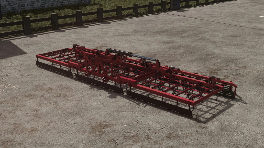 Satex 7m v1.0.0.0 mod for Farming Simulator 25 displayed in an outdoor setting.