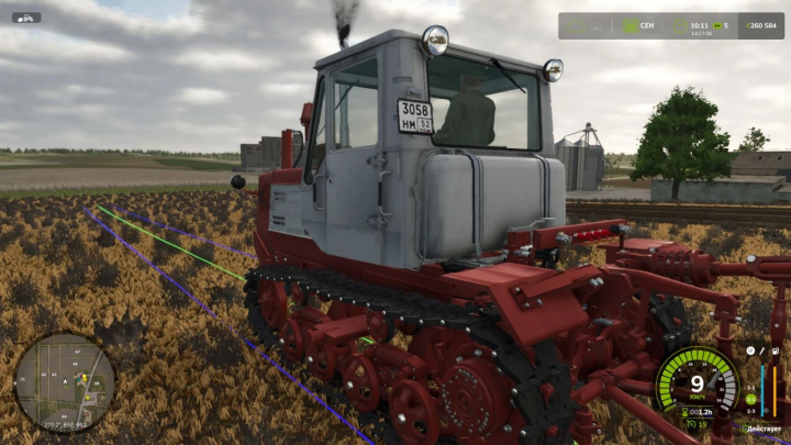 fs25-mods, ?-150 05-09 tractor mod in FS25 field scene