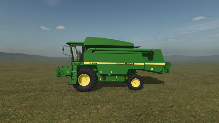 fs25-mods, John Deere 2266 combine mod in FS25 game, showcasing detailed design.