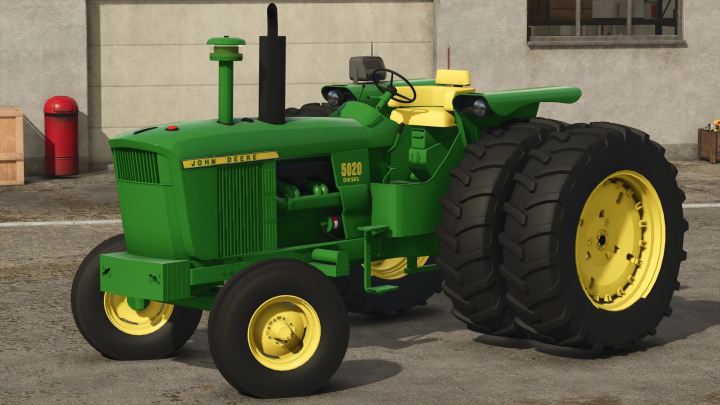 fs25-mods,  John Deere 5020 tractor mod for Farming Simulator 25 with distinctive green and yellow design.