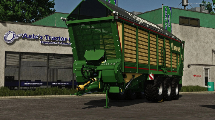 fs25-mods,  Krone TX 560 trailer mod at Axle's Tractor Center in FS25.