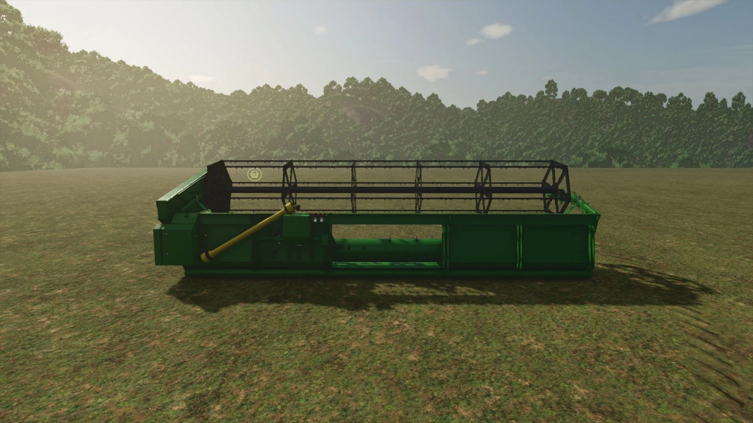 FS25 mod John Deere 2266 v1.0.0.0, a green agricultural attachment in a field, for Farming Simulator 25.