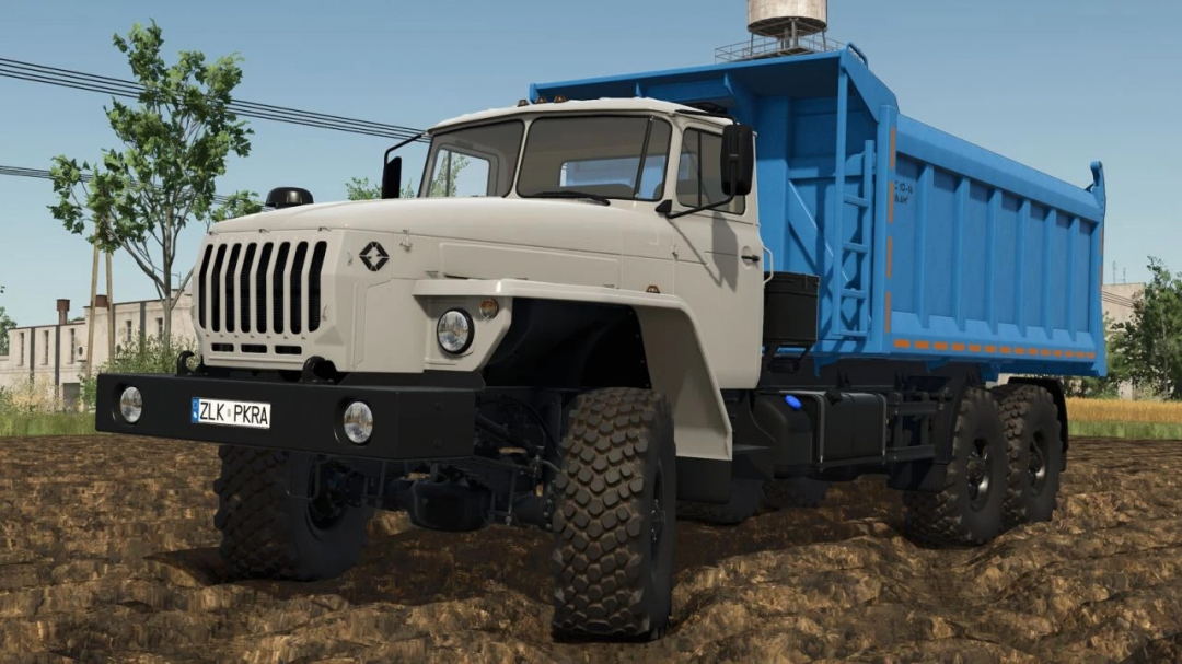 URAL 44202/5557 truck mod in FS25 on a dirt road