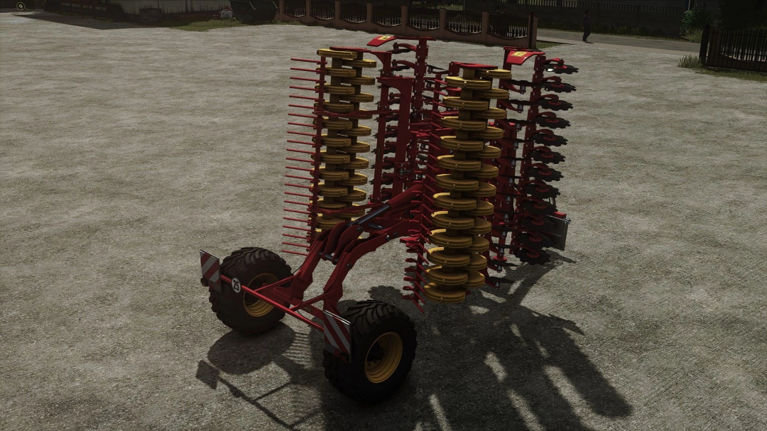 FS25 mod Väderstad Carrier XL 625 v1.0.0.0 in Farming Simulator 25 on a gravel surface.