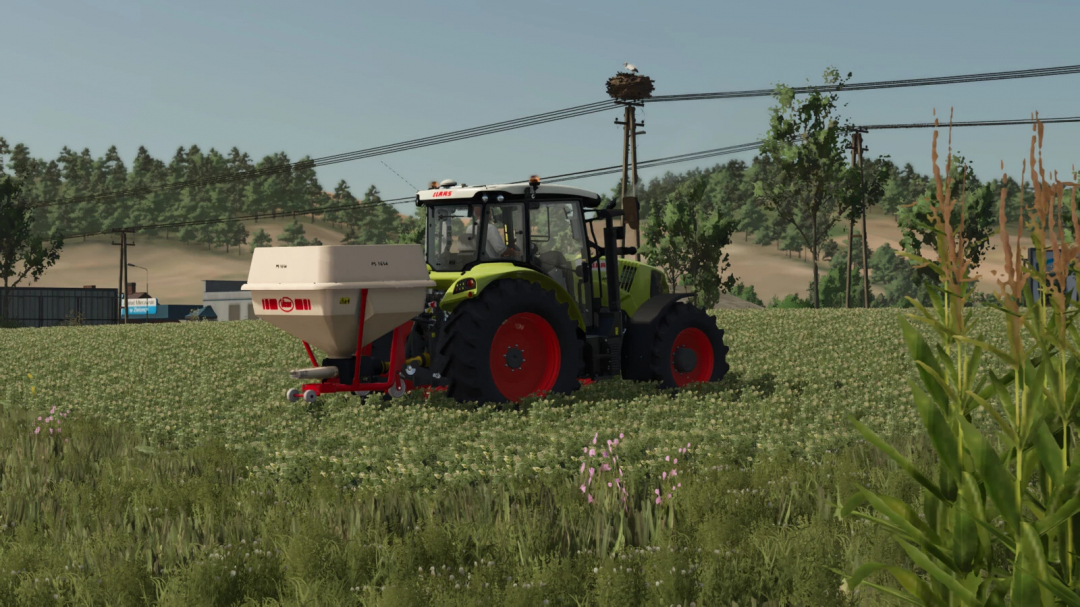 Farming Simulator 25 mod Vicon PS 1004/1654 v1.0.0.0 shown with a tractor in a field.