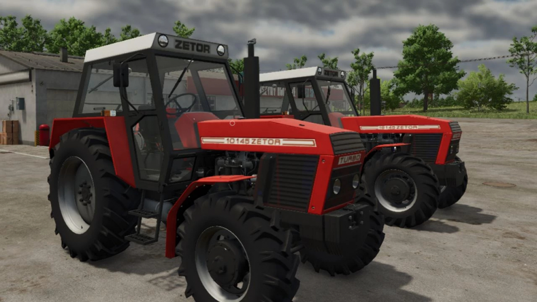 Zetor Crystal 10145/16145 tractors in FS25 mod showcasing detailed design.