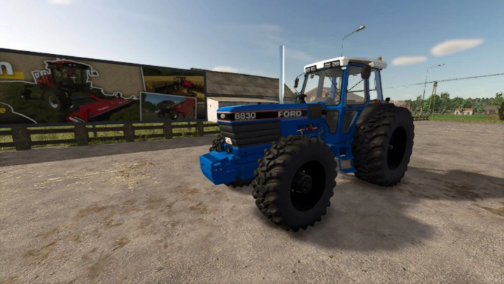 fs25-mods, Ford 8830 tractor in FS25 mod, showcasing detailed design and realism in Farming Simulator 25.