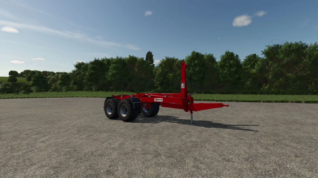 BigAB Pack v1.0.0.0 mod for FS25 featuring a red agricultural trailer with trees in the background.