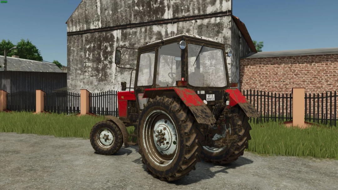 MTZ 800-1000 Series tractor mod in Farming Simulator 25, showing detailed design and realistic textures.