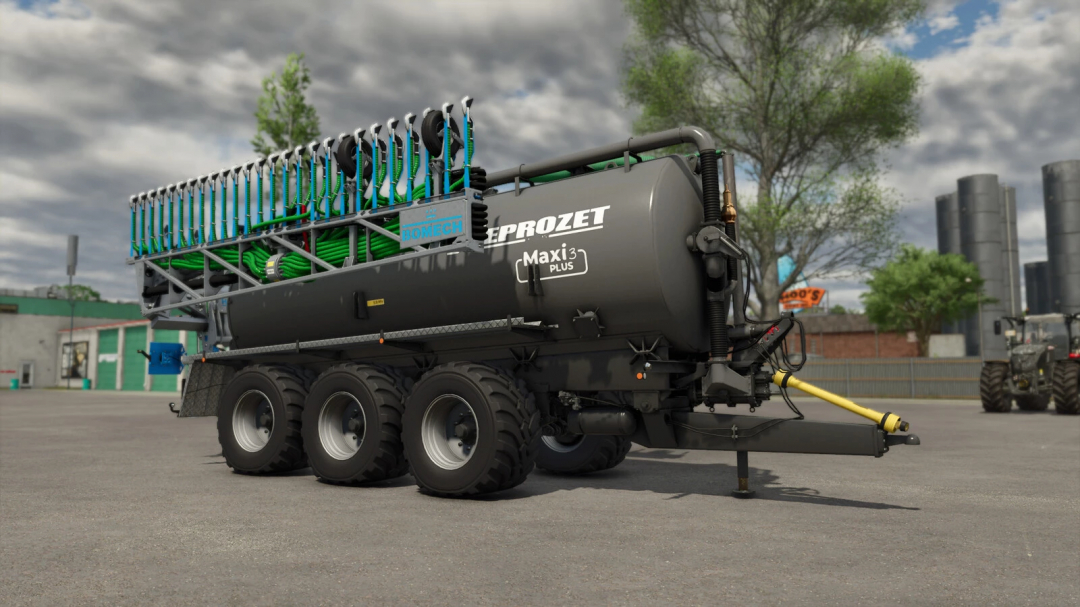 FS25 mod Meprozet PN-240 Maxi 3 Plus trailer with Bomech system in Farming Simulator 25.