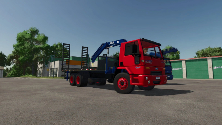 fs25-mods,  FS25 mod Ford Cargo 2422E truck with crane in Farming Simulator 25.