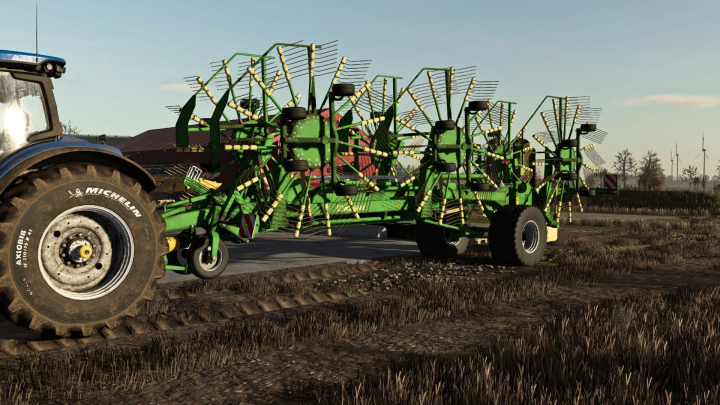 fs25-mods,  Krone Swadro 2000 mod in FS25, showcasing detailed green machinery in Farming Simulator 25 mods.