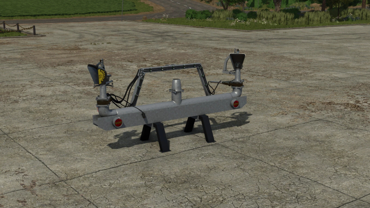 fs25-mods, Lizard Moscha Duo v1.0.0.0 mod for FS25, showing a farm implement on concrete in Farming Simulator 25.