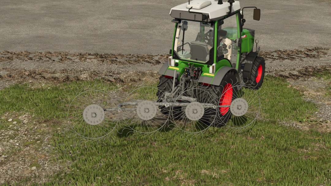 Lizard Z-240 mod for FS25 showcasing a tractor on grassy terrain.