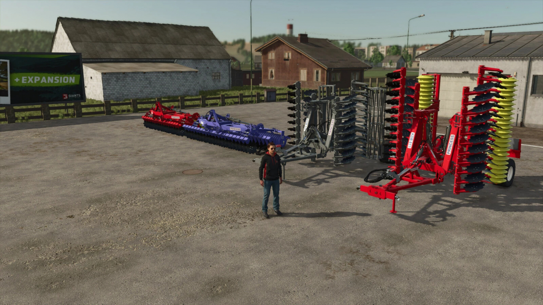 FS25 mods: Madara Agro Princess v1.0.0.0, featuring farming equipment and a character on a farm setting.