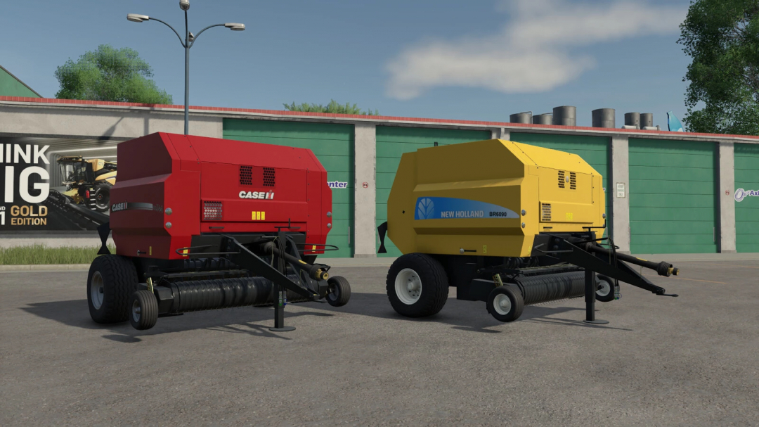 FS25 mods: New Holland BR 6090 and Case RB 344 balers showcased in Farming Simulator 25.