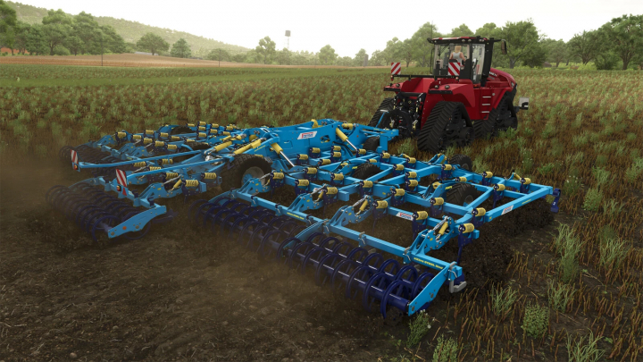 fs25-mods,  FS25 mods image showing Farmet Fantom 1250Pro cultivating a field in Farming Simulator 25.