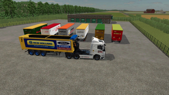 fs25-mods,  FS25 mods showcase Krampe SKS 30 150 trailers in various brands.