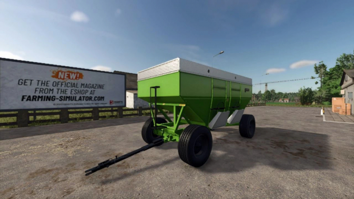 fs25-mods,  Parker 4000 Gravity Wagon mod for FS25 in farm setting, depicting Farming Simulator 25 mods.