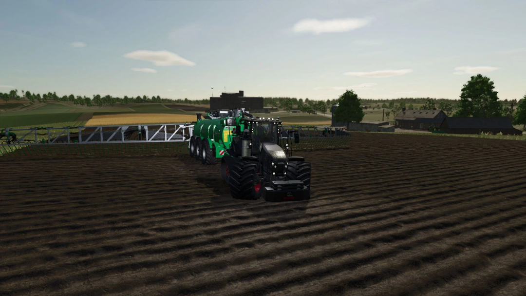 FS25 mod Claas Axion 960 TT v1.0.0.0 tractor on a farm field.