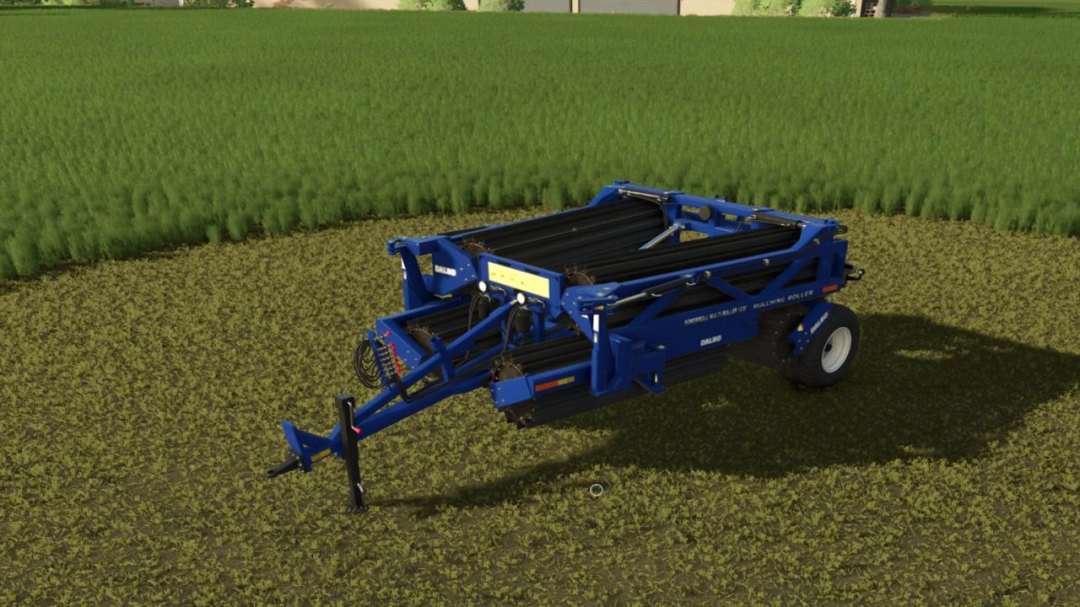 Dalbo PowerRoll 1230 HD Multi-Roller mod in FS25 on a field.