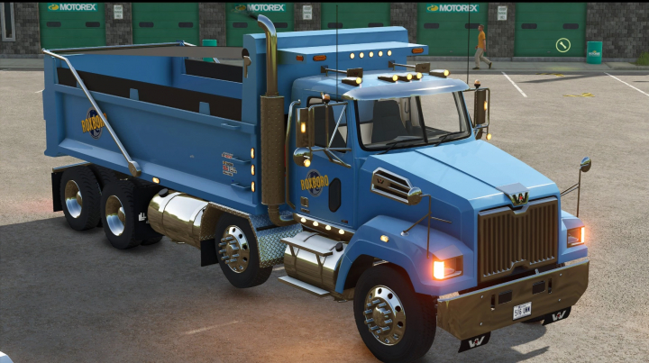 fs25-mods,  Blue truck mod AR Bed in FS25, Farming Simulator 25 mods.