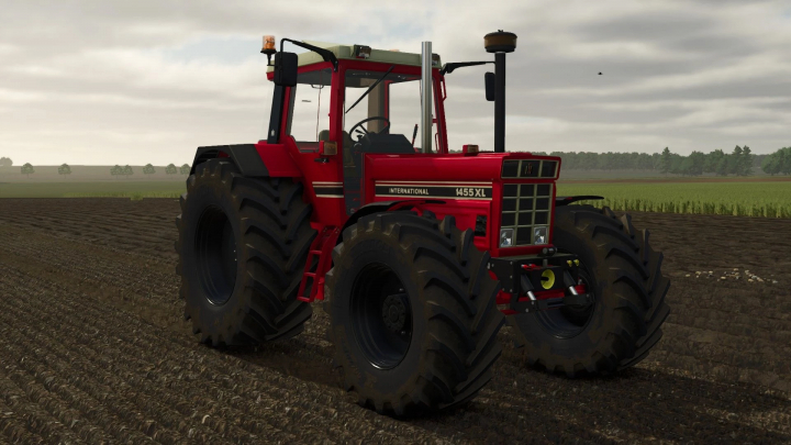 fs25-mods, IHC 1455 XL tractor mod for FS25 on a farm field.