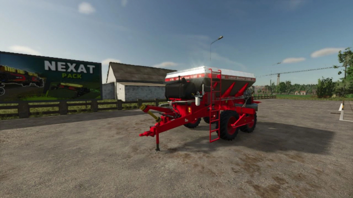 fs25-mods, Jan Lancer Maximus 12000 mod for FS25 showcased in a farm setting, emphasizing realistic equipment design in Farming Simulator 25.