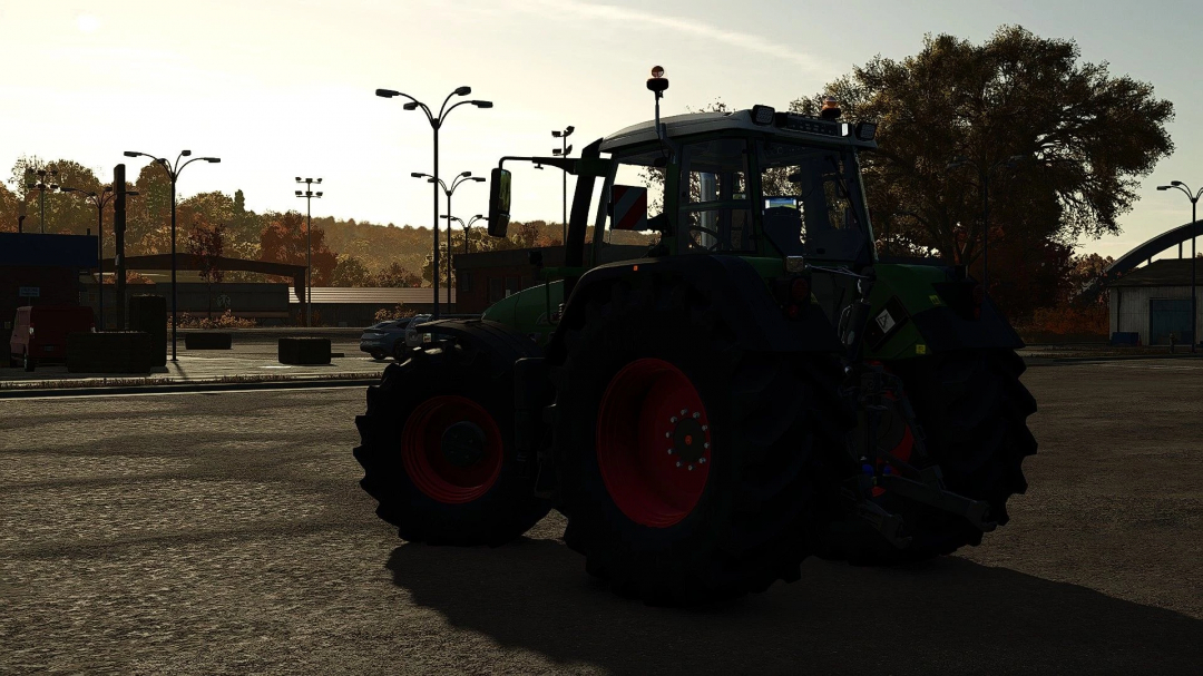 Fendt 900 Gen2 tractor mod for FS25 in a scenic parking lot