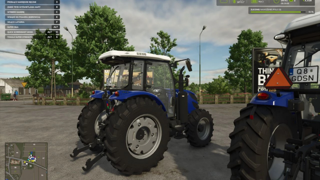 Iseki TJV 985 tractor mod in Farming Simulator 25, showcasing realistic design in a farm setting. FS25 mods enhance gameplay.