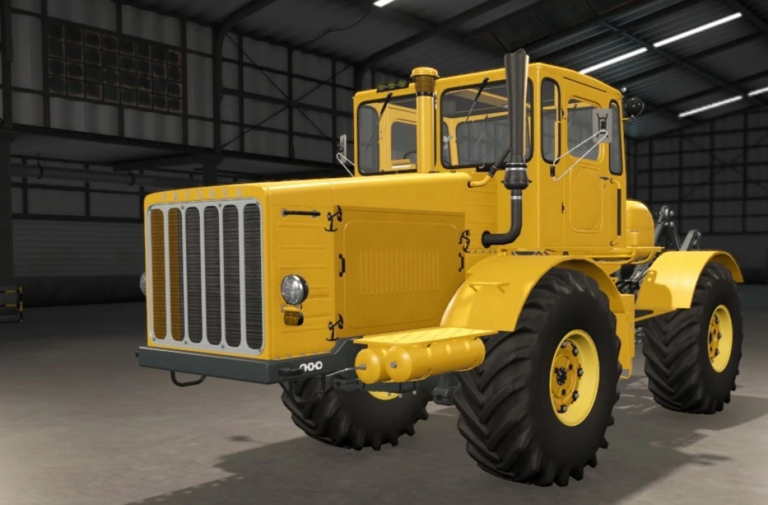 Kirovets K-700 Tractor v1.0.0.3 mod for FS25 in a garage setting.