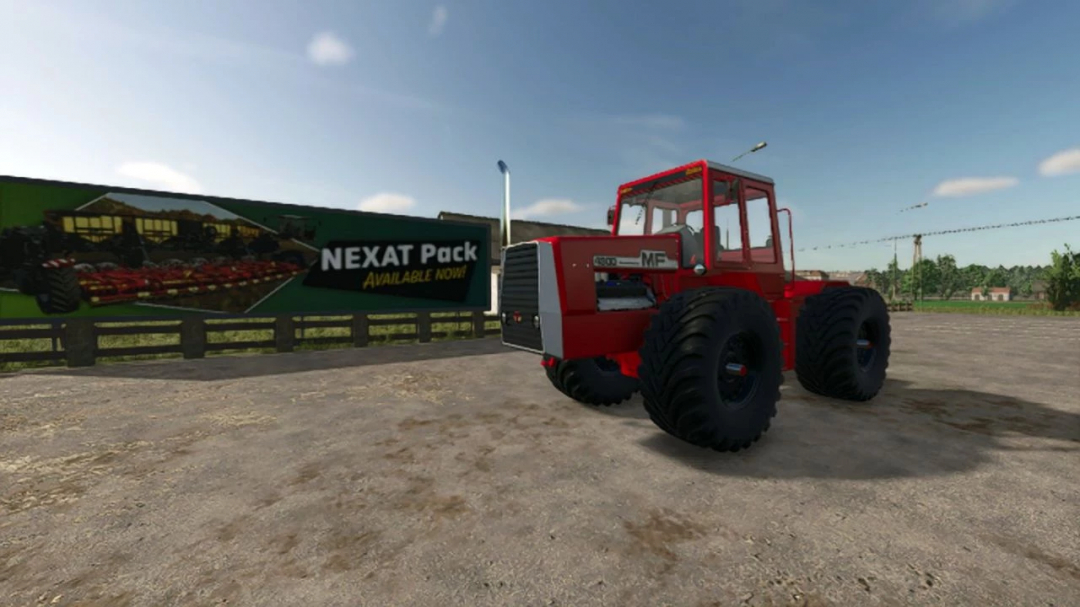 Massey Ferguson 4000 Series tractor mod in FS25 game scene.