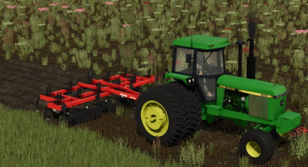 FS25 Allis Chalmers 1500 mod plowing a field, showcasing Farming Simulator 25 mods.