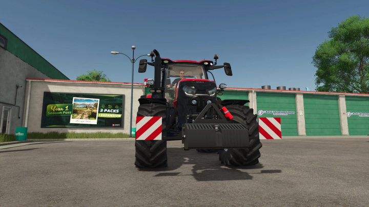 fs25-mods,  Front view of a tractor with Counterweight 750 mod in Farming Simulator 25.