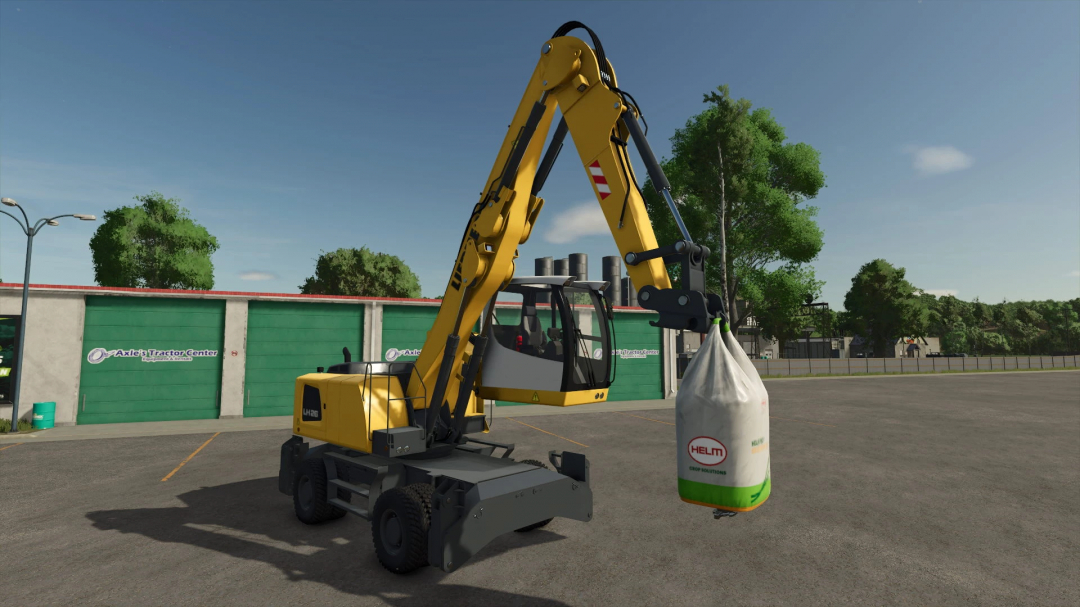 Liebherr LH26 excavator mod lifting bag in FS25 for Farming Simulator 25.