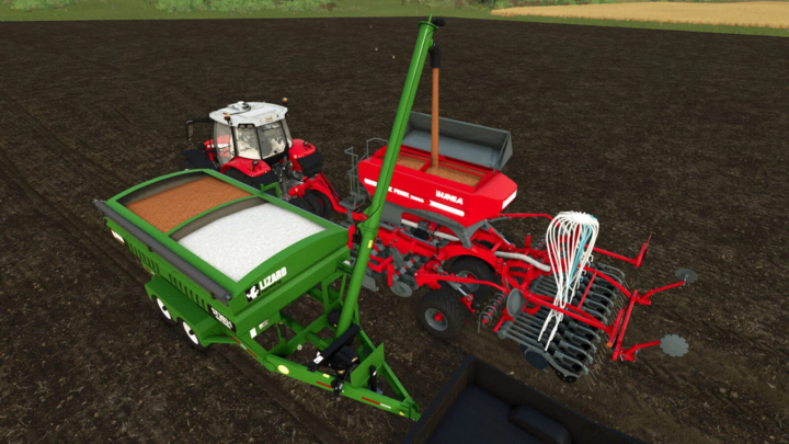 fs25-mods, Farming Simulator 25 mod: tractor with seed and fertilizer tanks, slurry spreader, and crop sprayer attachments. Small Tender Package v1.0.0.0.