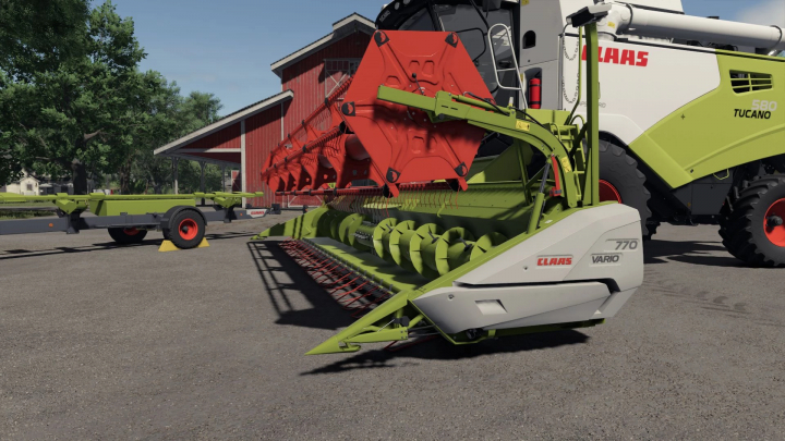 fs25-mods,  Farming Simulator 25 mods: Claas Tucano 580 v1.0.0.0 hay baler, showcasing detailed agricultural machinery.