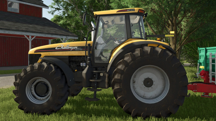 fs25-mods, Farming Simulator 25 mod - AutoWash v1.0.0.0 for tractor cleaning, featuring Challenge 160 HP model with large tires.