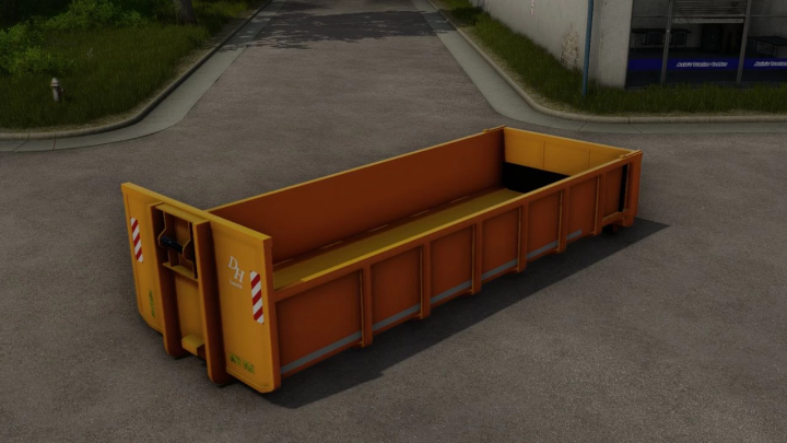 fs25-mods,  Farming Simulator 25 mod: HKL roll off container for municipal waste collection, used in FS25 mods for trash removal.