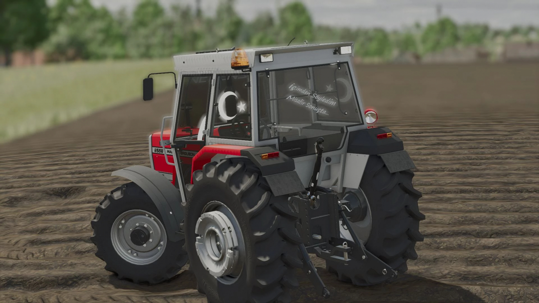 Farming Simulator 25 mods: Massey Ferguson 265 tractor in a field, detailed mod for Farming Simulator 25.