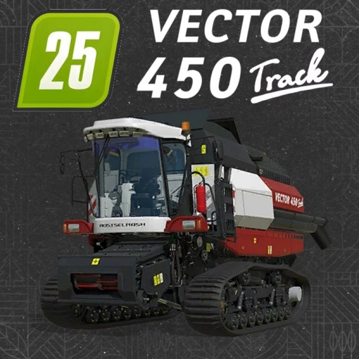 fs25-mods,  Farming Simulator 25 mods: Vector 450 Track v1.0.0.0, a track loader with robust design, featured in Farming Simulator 25.