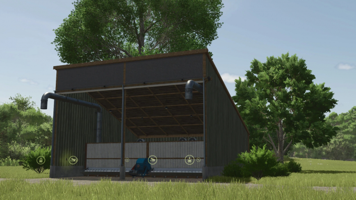 fs25-mods,  Farming Simulator 25 mod: Vegetable And Fodder Dryers v1.0.0.0 for drying vegetables and fodder on the farm.