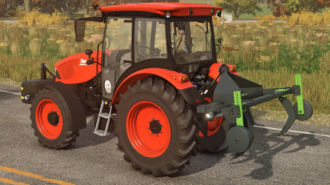 Farming Simulator 25 mod: Cultimar UG4 v1.0.0.0 tractor with front-mounted cultivator, realistic farming equipment in Farming Simulator 25.