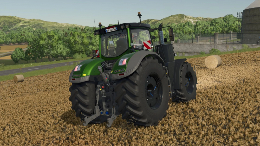 Fendt 1000 Vario tractor from Farming Simulator 25 mods on a wheat field, part of FS25 mods collection.