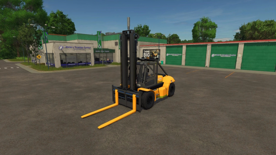 Farming Simulator 25 mod: Lizard CF210 forklift for efficient material handling in the game.