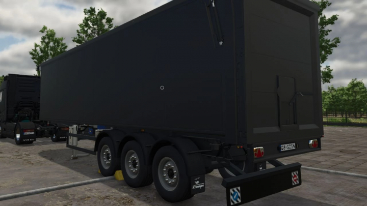 fs25-mods, Farming Simulator 25 mods: Krampe SKS 30/1050 trailer in FS25 game for realistic farming equipment.