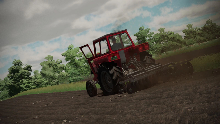 fs22-mods,  Farming Simulator 22 mod: Lemind Leskovac Disc Harrows Pack V1.0.0.0 in action on farmland.