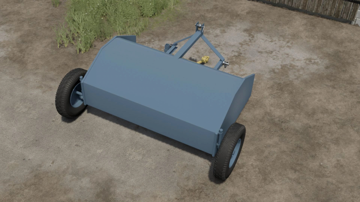 fs25-mods, Farming Simulator 25 mod: Lizard Z-319 trailer on dirt ground with wheels, suitable for Farming Simulator 25 gameplay.